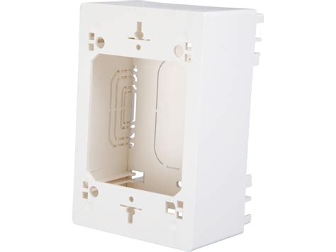 single-gang surface-mount junction box white taa|Tripp Lite N080.